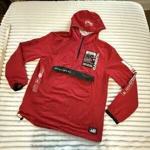 Brooklyn Clothing Jacket Mens M Red Lightweight Hoodie Streetwear Tokyo